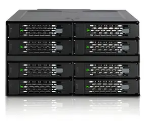 Icy Dock MB508SP-B ToughArmor černá / Box pro HDD/SSD / 8x 2,5" SAS/SATA / Hot-Swap / do 2x 5,25" pozice