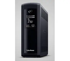 CyberPower Value Pro serie GreenPower UPS černá / 1200 VA / 720 W / Schuko zásuvky / LCD / USB