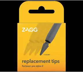 ZAGG Náhradní hroty pro Pro Stylus 2 šedé / Hroty / 4 ks