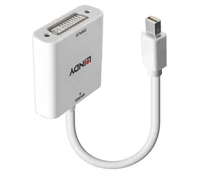 Lindy Mini DisplayPort na DVI-I / Redukce / 1920x1200 px / HDCP 1.4/2.2 / 0,18 m
