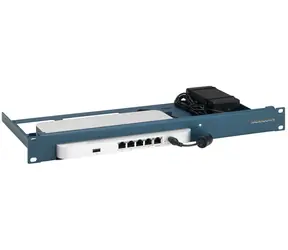Rackmount.IT RM-CI-T23 modrá / Montážní rámeček / 1U / pro Meraki GX50, MX67, MX67C, MX67W