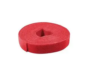 LogiLink Suchý zip na kabely červený / Organizátor kabelů / 16 mm x 4 m