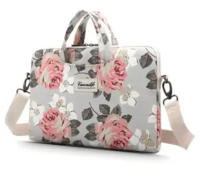 Canvaslife Pouzdro White Rose 15-16" / Pouzdro pro notebook / 15-16" / květinový vzor