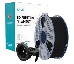 Sunlu PETG High-Speed Matte černá / Struna pro 3D tiskárnu / PETG / Matný povrch / 1 kg