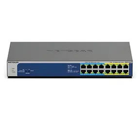 Netgear GS516UP / Switch / 16x GE / PoE++ Ultra60 / rozpočet PoE 380 W / neřízený