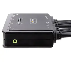 StarTech C2-DD46-UA2-CBL / KVM přepínač / 2-portový / Dual Monitor / DisplayPort / 4096x2160 / integrované kabely