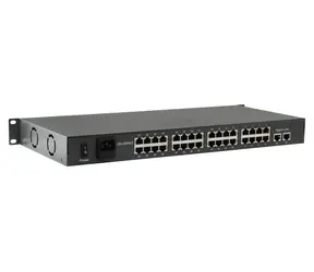 LevelOne PoE+ switch 32x FE PoE+ 250W 19" / Switch / 32-port / 2x GE uplink / Unmanaged / kov