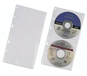 Durable obal na CD/DVD transparentní / Obal na CD/DVD / 2 disky / 5 ks