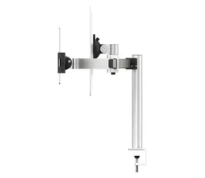 Durable PRO se svorkou stříbrná / Držák monitoru a tabletu / VESA 75-100 mm / 21-34" do 8 kg / tablet 7-13"