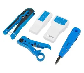 Lanberg Sada nářadí pro instalaci LAN sítí / Instalační nářadí / RJ-45 / RJ-11 / přenosný kufřík