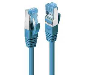 Lindy Cat6a S/FTP 3 m modrá / Patch kabel / RJ45-RJ45 / PIMF / LSZH / 10 Gbit/s