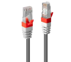 Lindy Cat6A S/FTP PIMF šedá 2m / Patch kabel / RJ45-RJ45 / LSZH / 10 Gbit/s