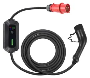 Platinet PPC32AT černá / Nabíjecí stanice pro elektromobily / 11 kW / CEE 5-pin + Type 2 / 5 m / nastavitelný proud