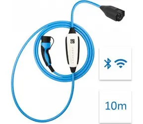 NRGkick 32A Pure 10m bílá / Mobilní nabíječka EV / 22 kW / Typ 2 / Wi-Fi, Bluetooth / IP67
