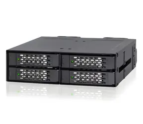 Icy Dock MB699VP-B ToughArmor černá / Rámeček pro NVMe U.2 SSD / 4x 2,5" / do 5,25" pozice / MiniSAS HD