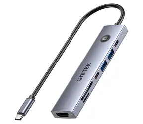 Unitek USB-C hub 7v1 / USB hub / HDMI 2.0 / USB-C PD 100W / 2x USB-C / 2x USB-A / SD/microSD