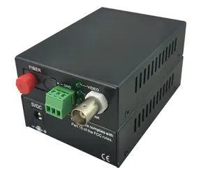 LevelOne video extender BNC přes optické vlákno černá / Video extender / 20 km / FC konektor / Napájecí adaptér