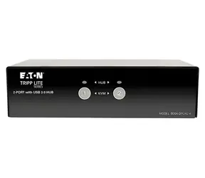 Eaton B004-DPUA2-K / KVM přepínač / DisplayPort / 4K 60Hz / USB hub / audio