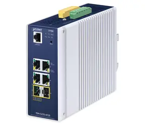 PLANET TSN-5225-4T2 / Switch průmyslový / Managed L2+ / TSN / 4x GbE RJ-45, 2x SFP / DIN, IP30