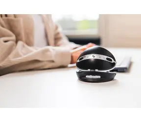 BakkerElkhuizen Oyster Mouse černá, stříbrná / Ergonomická myš / RF Wireless / vertikální / 5 tlačítek