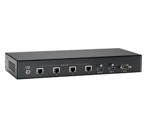 LevelOne HDMI Cat5 AV vysílač černá / AV vysílač / 4x RJ45 / 4K / 100 m / PoE / HDCP