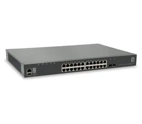 LevelOne GTL-2881 / Switch / 24x GE / 2x SFP+ 10G / Managed L3 / 19" / stohovatelný