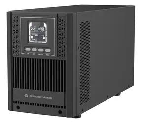 Conceptronic USV Tower 2000VA/1800W černá / UPS / Online / Sinus / LCD displej / 6x IEC C13