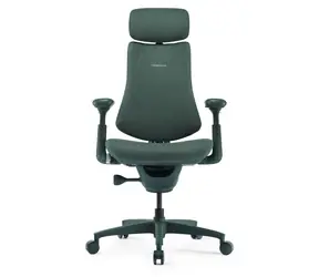LiberNovo Omni mechově zelená / Ergonomická židle / motorická masáž / 4 polohy náklonu / nosnost 136 kg / 48 cm