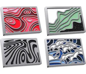 HyperX Abstract Series / Magnetický odznak / pro klávesnice HyperX / 4 ks v balení