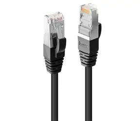 Lindy Cat6 S/FTP PIMF černá 7,5 m / Patch kabel / RJ45-RJ45 / LSZH / 250 MHz