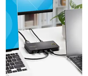 StarTech USB-C KVM přepínač / KVM přepínač / 4K 60Hz / USB-C / 100W PD Pass-Through