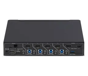 StarTech P4AD122M černá / KVM přepínač / 4× PC / DisplayPort / 4K / USB / Mouse Roaming