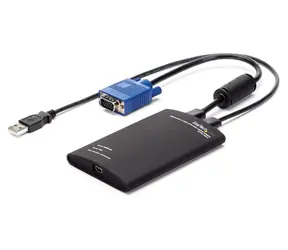 StarTech Crash Cart adaptér PS/2 a VGA černá / KVM konzolový adaptér / USB Mini-B / USB klávesnice a myš
