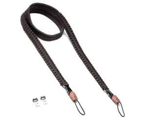 C-ROPE Traveler Dark Coffee / Popruh na fotoaparát / Paracord / 140 cm / nosnost 40 kg