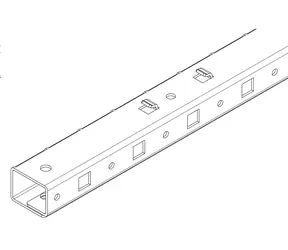Triton zesilující prvek vertikálních lišt RTA 42U / Zesilující prvek / nosnost do 1500 kg / RAX-VR-Txx-X2