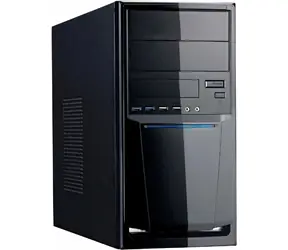 Linkworld 7271-23 černá / Počítačová skříň / Midi Tower / USB 3.0 / bez zdroje