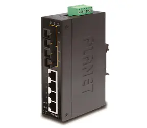 Planet ISW-621T / Switch průmyslový / 4x 10/100 RJ-45 / 2x 100FX SC MM / DIN / 48VDC / -40 až 75 °C