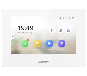 Hikvision DS-KH6320-WTE1-W bílá / IP bytový monitor / 7" dotykový displej / Wi-Fi / PoE