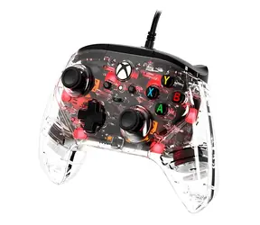HyperX Clutch Gladiate průhledná / Gamepad / Xbox / drátový / RGB podsvícení