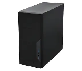 Antec VSK-3000E-U3 černá / Skříň / mATX, Mini-ITX / 2x USB 3.0 / bez zdroje / průhledná bočnice