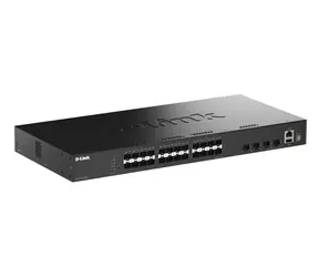 D-Link DGS-1530-28S / Switch / Managed L2 / 24x SFP + 4x SFP+ / 128 Gbit/s / Rack