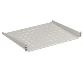 EFB šedá / Police pro rack / 19" / 1U / pevná / hloubka 350 mm / nosnost 6 kg