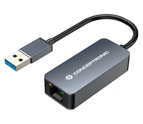 Conceptronic USB adaptér na 2,5G Ethernet šedá / Síťová karta / USB 3.0 / 2500 Mbit/s / Wake-on-LAN