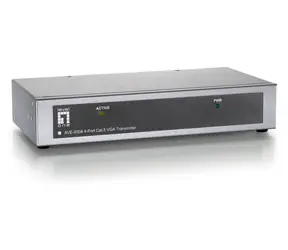 LevelOne VGA Cat5 AV vysílač / AV vysílač / 300 m / 4× RJ45 / až 2048 × 1536 px