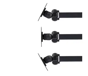 Lindy flexibilní nástěnný držák pro LCD monitory černá / Držák / VESA / nosnost 10 kg / dosah od stěny 410 mm