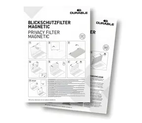 Durable Privátní filtr MAGNETIC 14" antracitová / Filtr na ochranu soukromí / Magnetický / 16:9 / 60°