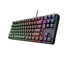 Trust GXT 864 černá / Herní klávesnice / mechanická / RGB / USB-A / US layout