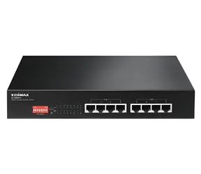 Edimax ES-1008P V2 / 8-Port Switch / 10/100 Mbps / 8x PoE+ / 130W / 802.3at
