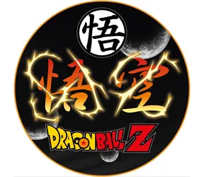 SuperDrive Dragon Ball Z / Ochranná podložka na podlahu / pro herní židle / průměr 100 cm