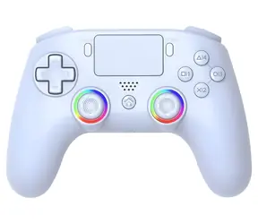 Superdrive Wireless LED Controller bílá / Herní ovladač / PS5 / PC / LED podsvícení